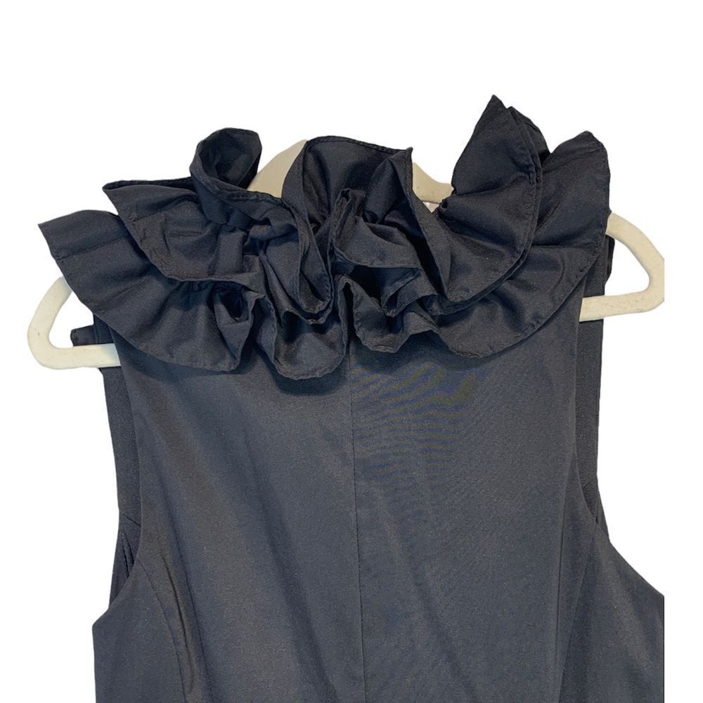 𝅺LECHATEAU Ruffled Neckline Formal Dress - Picture 4 of 10